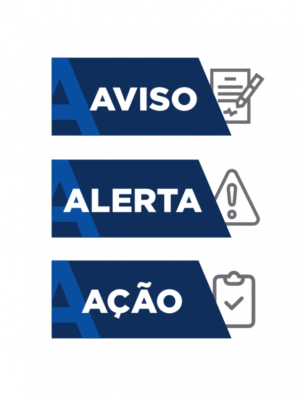 Destaque Aviso Alerta Ação